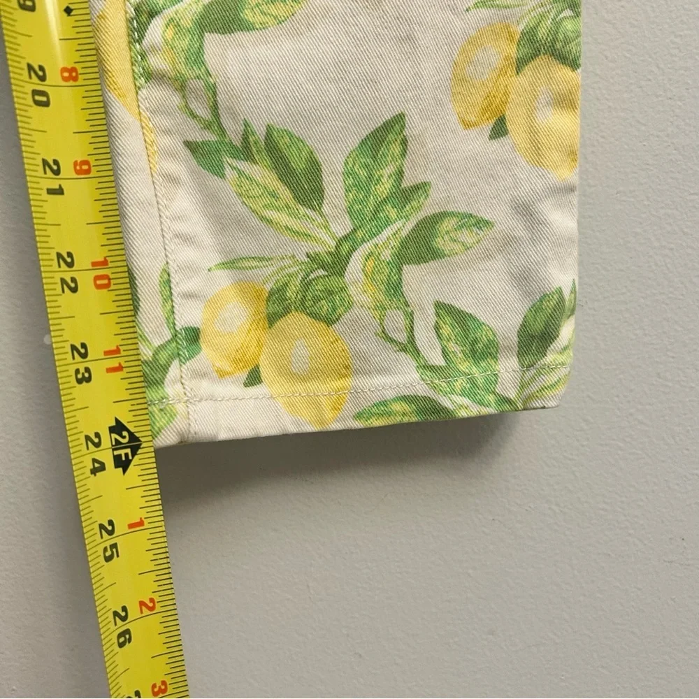 Talbots Signature Crop Size 4 Lemon Print